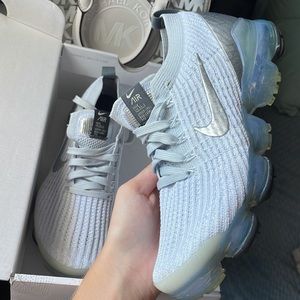 Nike Air vapor max flyknit 3 white/metallic silver